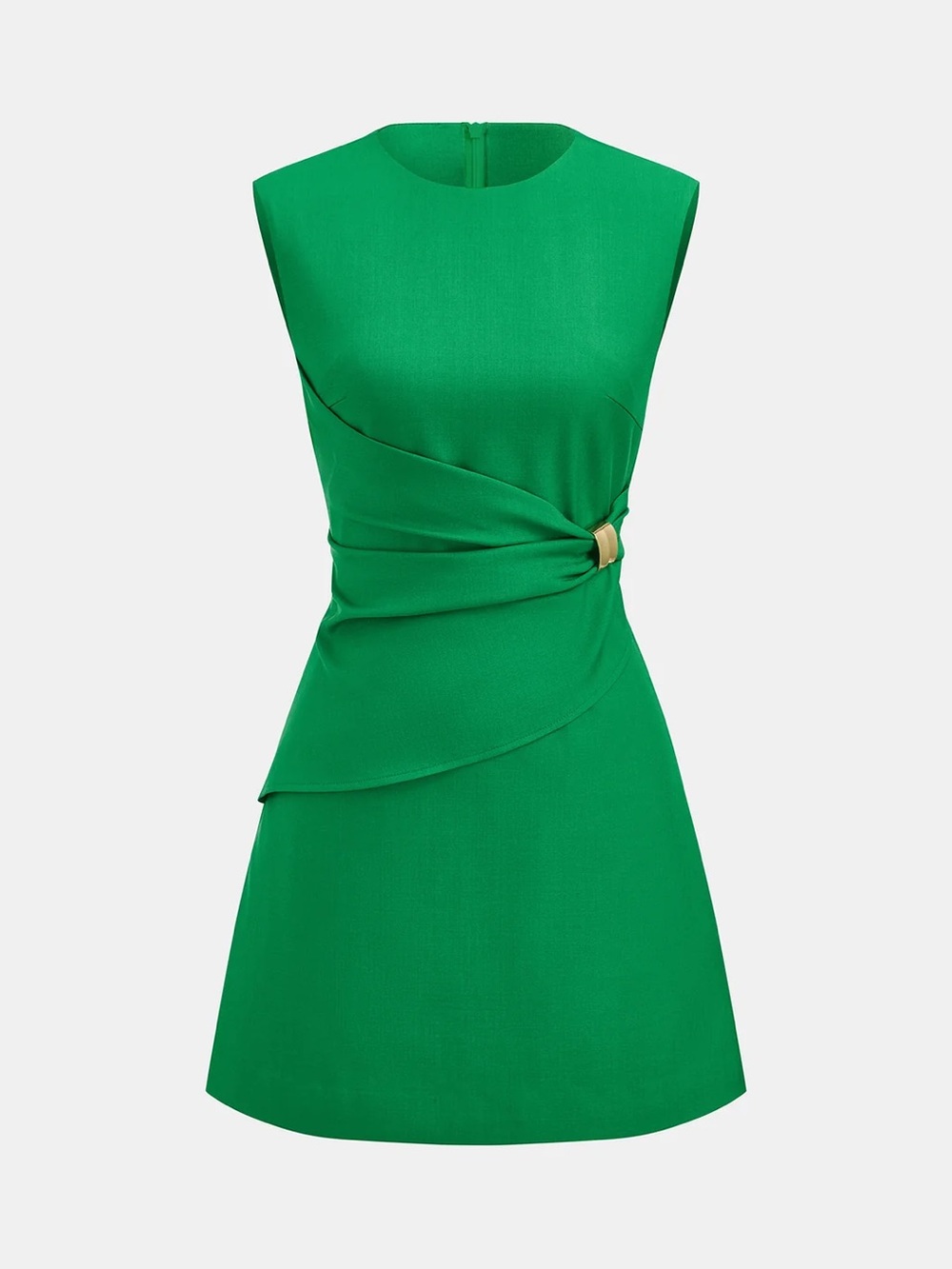 COMMENSE Sleeveless Buckle Waist Mini Dress - size XSmall